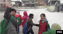 Nene Hatun Elementary School in the Siteler neighborhood has both Turkish and Arabic curricula for Syrian kids. The Syrian students use backpacks sent by Saudi Arabia.