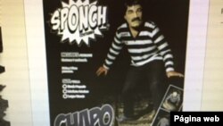 Screen Shot of El Chapo costume, sold by ghoulishproductions.com. 101315