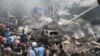 인도네시아 군용기 민가 추락...100여명 사망