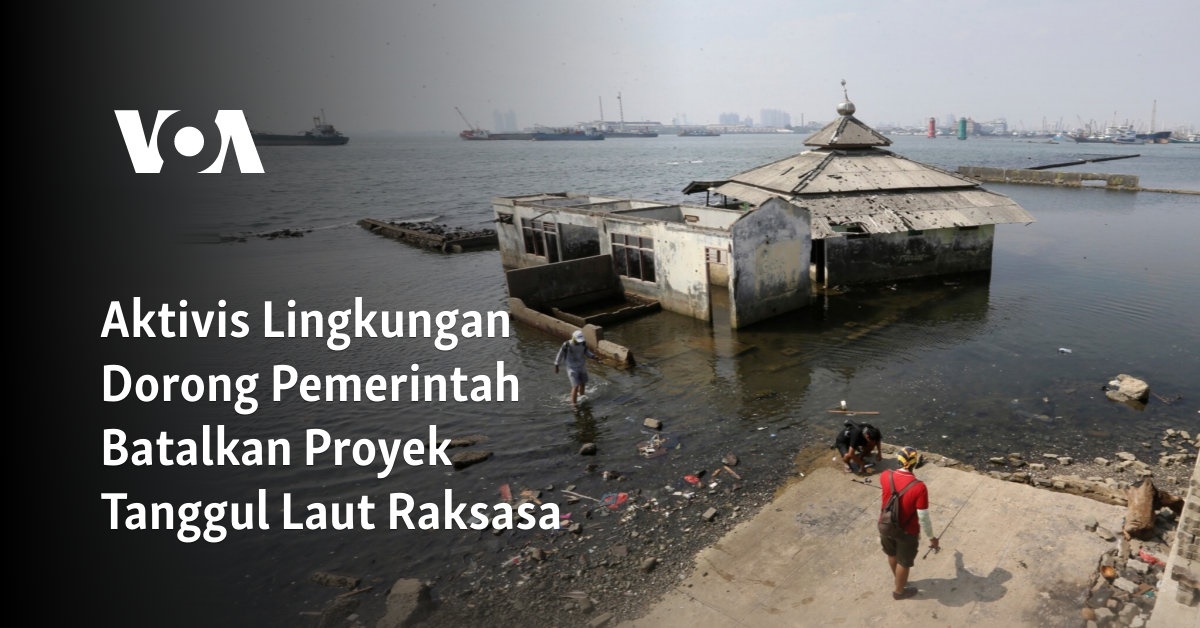 Aktivis Lingkungan Dorong Pemerintah Batalkan Proyek Tanggul Laut Raksasa