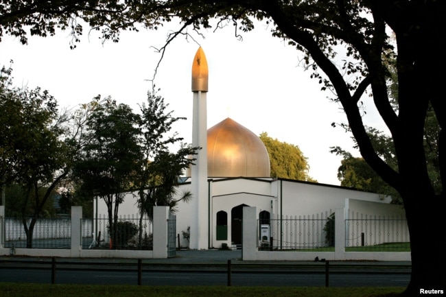 A view of the Al Noor Mosque on Deans Avenue in Christchurch, New Zealand, taken in 2014.