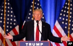 Republican Presidential candidate Donald Trump speaks in Youngstown, Ohio, Aug. 15, 2016.