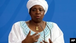 Nkosazana Dlamini-Zuma, chairwoman of the African Union Commission, distanced the organization from a document released early this month that was purported to be a draft report on human rights violations in South Sudan.