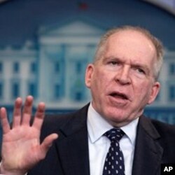 U.S. Deputy National Security Adviser for Homeland Security and Counterterrorism John Brennan during the daily news briefing at the White House, May 2, 2011
