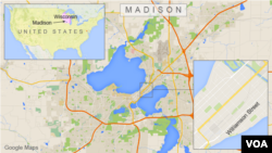 Map of Madison, Wisconsin