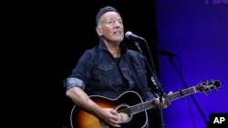 In this file photo, Bruce Springsteen performs at the 13th annual Stand Up For Heroes benefit concert in support of the Bob Woodruff Foundation in New York on Nov. 4, 2019. (Photo by Greg Allen/Invision/AP, File)