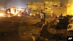 Ibisigarira vy'ahaturikiye bombe i Benghazi, Libiya. 