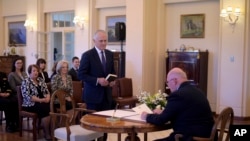 ၀န္ႀကီးခ်ဳပ္သစ္အျဖစ္ Malcolm Turnbull အဂၤါေန႔မွာ က်မ္းသစၥာက်ိန္ဆို(စက္တင္ဘာ ၁၅၊၂၀၁၅)
