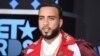 FILE - French Montana arrives at the BET Awards at the Microsoft Theater, June 25, 2017, in Los Angeles. 