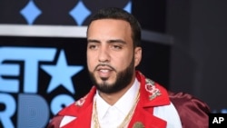 FILE - French Montana arrives at the BET Awards at the Microsoft Theater. Taken June 25, 2017, in Los Angeles. 