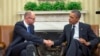به نشان پشتیبانی آمریکا از اوکراین، باراک اوباما با نخست وزیر موقت آن کشور در کاخ سفید دیدار کرد.