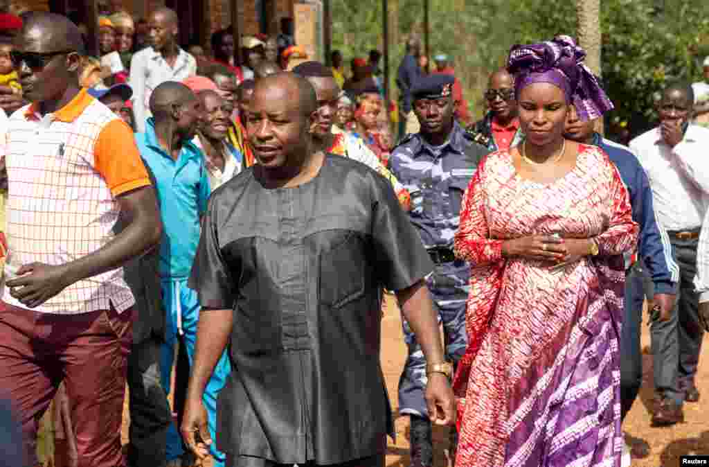 Evariste Ndayshimiye, mgombea kiti cha urais wa chama tawala cha CNDD-FDD Gitega, Burundi, Mai 20