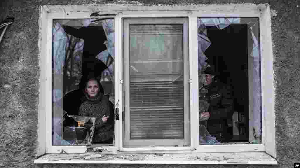 Donetsk a Ukraine, Janairu 18, 2015.