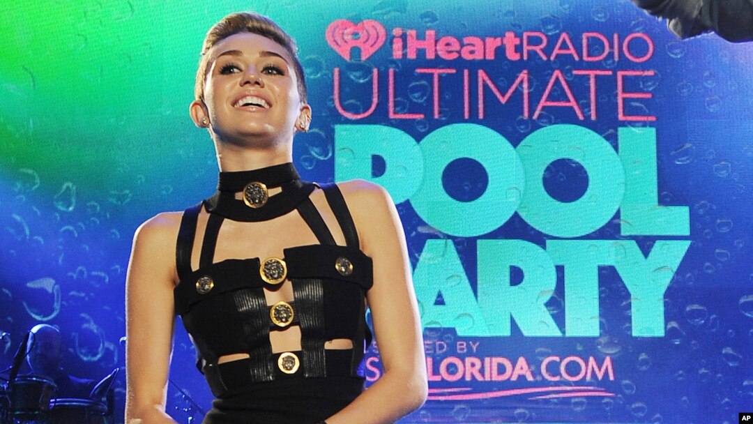 Miley Cyrus hosts the iHeartRadio Ultimate Pool Party at the Fontainebleau Hotel, June 29, 2013 in Miami.