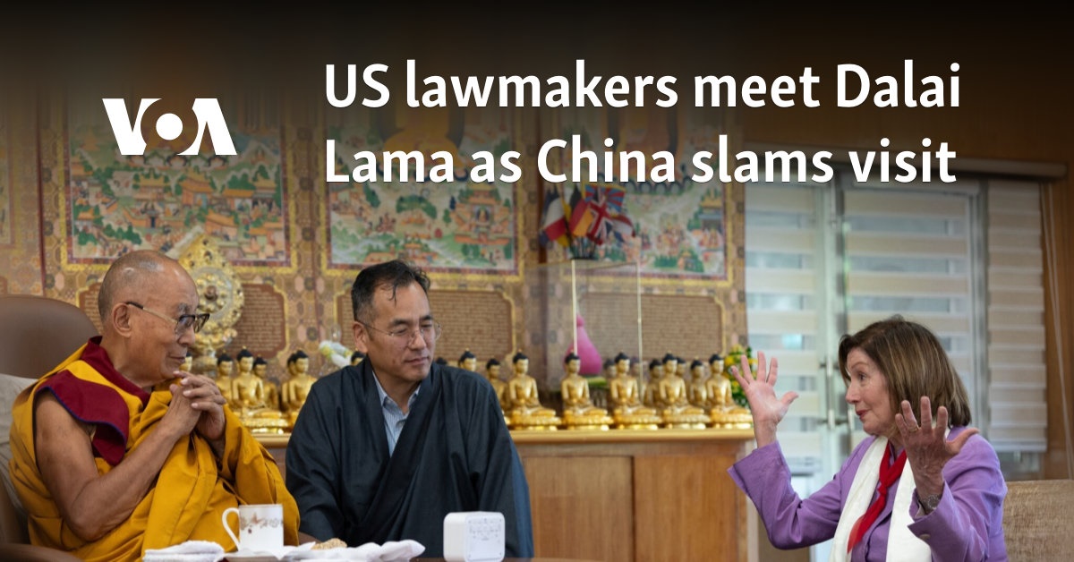 US lawmakers meet Dalai Lama as China slams visit  