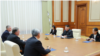 La réunion entre Kim Jong Un et le chef de la diplomatie américain, Mike Pompeo à Pyongyang, le 8 octobre 2018.
