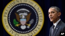 President Barack Obama speaks in Washington, Dec. 10, 2015, in Washington.
