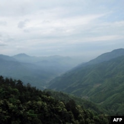 中国江西的井岗山是上世纪20年代末中共红军的根据地