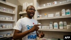Luckymore Bhunu, secrétaire de la Retail Pharmacists Association à Harare le 9 octobre 2018.