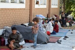 displaced Afghan families