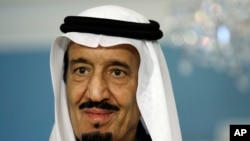 FILE - Saudi Arabia's King Salman bin Abdul-Aziz Al Saud.