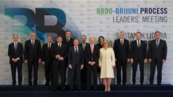 Joe Biden sa liderima balkanskih država na regionalnom sastanku Procesa Brdo-Brijuni u Zagrebu, novembar 2015.