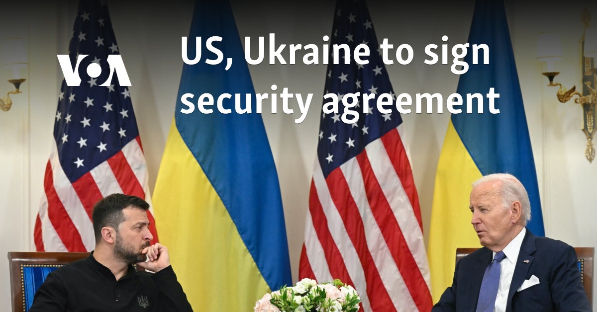 US, Ukraine to sign security agreement