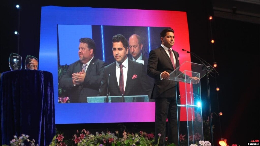 داکتر وحید آرین در مراسم اهدای جوایز صلح روتیری