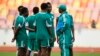 Coach Stephen Keshi speaks to members of the Super Eagles at practice in Abuja before their World Cup qualifier against Ethiopia.