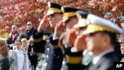 2015年11月11日退伍軍人紀念日儀式在南韓首爾第8集團軍戰爭紀念館前舉行。
