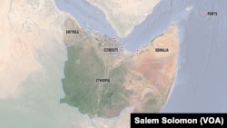 A map of ports in the Horn of Africa. Peace with Eritrea could give landlocked Ethiopia more access to the Red Sea.