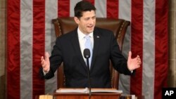 Paul Ryan hari Kamis (29/10) dipilih sebagai ketua baru DPR Amerika menggantikan John Boehner (foto: dok).
