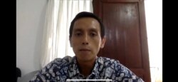 Direktur Imparsial, Al Araf saat memberikan keterangan pers secara virtual terkait penembakan di Intan Jaya, Papua, Senin, 28 September 2020. (Foto: screenshot)