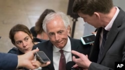 Le sénateur Bob Corker à Capitol Hill, Washington, le 16 mai 2017.