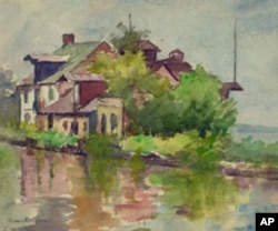 Susan Brown Chase's 1916 drawing of a C&O Canal lockmaster's house.