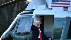 លោក Trump បានចាកចេញពីរដ្ឋធានីទាំងព្រលឹមហើយរៀបរាប់ពីសមិទ្ធិផលរបស់លោក