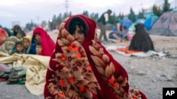 Desplazados afganos en un campamento de la provincia de Herat el 29 de noviembre de 2021.