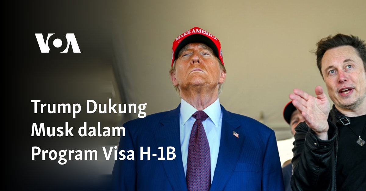 Trump Dukung Musk dalam Program Visa H-1B