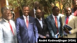 Quelques membres de la coalition Wakit Tama à N'Djamena.