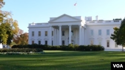美國總統官邸-白宮(美國之音記者張松林拍攝)