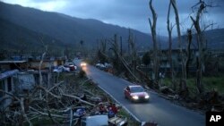 Meteorólogos del gobierno de EE.UU. han pronosticado de 10 a 16 tormentas con nombre para este año en el Atlántico, de las cuales 5 a 9 se convertirían en huracanes. En la foto, Yabucoa, Puerto Rico tras el huracán María. Sept. 16 de 2017.