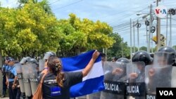 Las manifestaciones están prohibidas en Nicaragua desde el 2018. [ Foto: Houston Castillo, VOA]