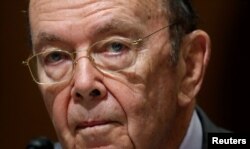 FILE - U.S. Commerce Secretary Wilbur Ross, on Capitol Hill in Washington.