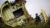 Pesawat MH17 Malaysia Airlines yang jatuh di dekat Desa Grabovo, kawasan Donetsk, Ukraina Timur 22 Juli 2014.