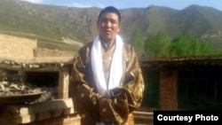 Dhondup Wangchen after his release from prison, Qinghai province, China, June 5, 2014. 