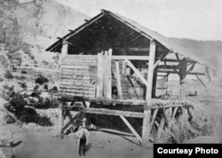 This is where the great California gold rush began in 1849, when James Marshall, a carpenter working for John Sutter, found the first nuggets. Marshall posed there a year later. (Wikipedia Commons)