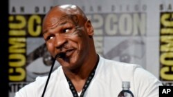 L'ancien boxeur américain Mike Tyson à San Diego, 25 juillet 2014.