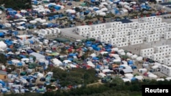 L'ancienne "Jungle" de Calais, France, le 14 août 2016.