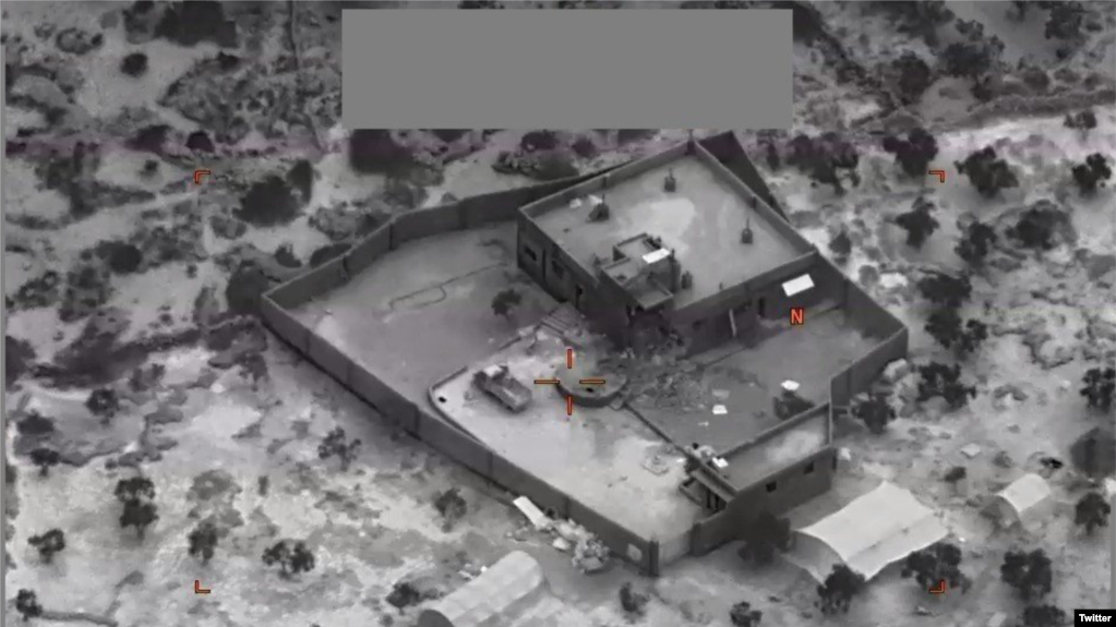 Снимок хода операции по ликвидации главаря "Исламского государства"