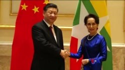 တ႐ုတ္သမၼတ ျမန္မာေခါင္းေဆာင္ေတြနဲ႔ ေနျပည္ေတာ္မွာ ေတြ႔ဆုံ